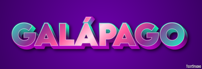 Galápago Efecto de Texto