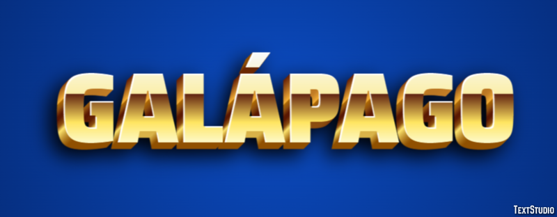 Galápago Efecto de Texto