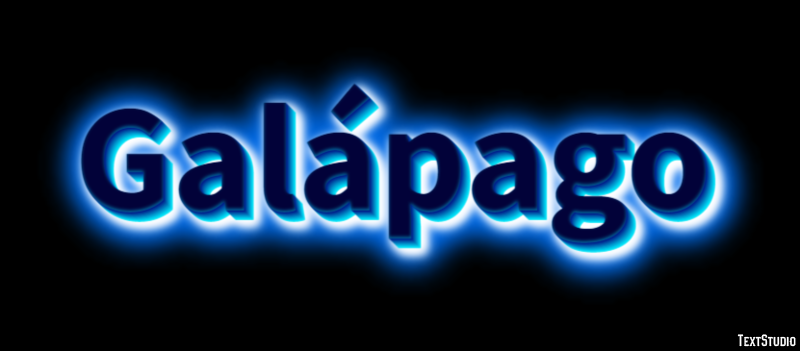 Galápago Efeito de texto