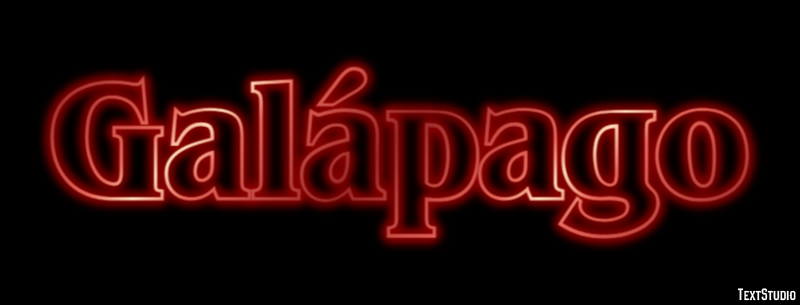 Galápago Efeito do texto