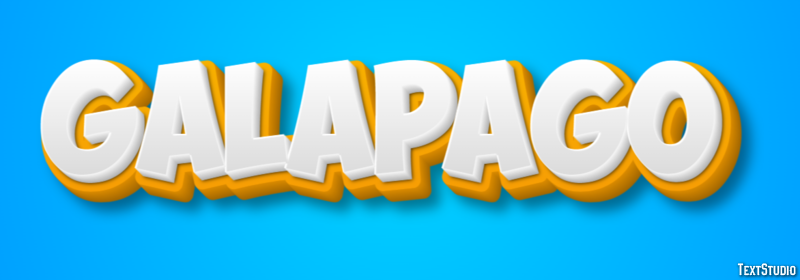 Galápago Efecto de Texto