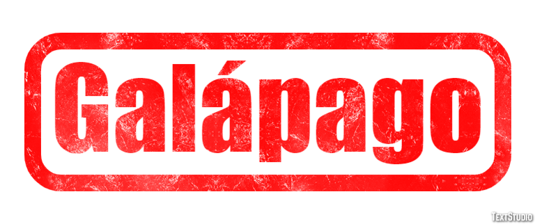 Galápago Efeito do texto