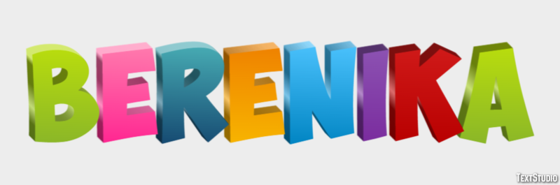 Berenika Texteffekt
