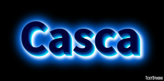 Casca Efecto de Texto