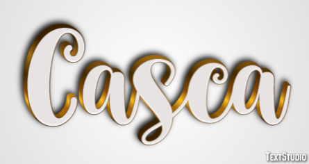 Casca Efeito do texto