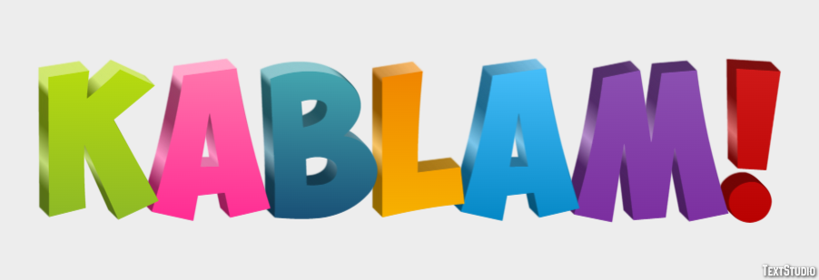 KaBlam! Text Effect