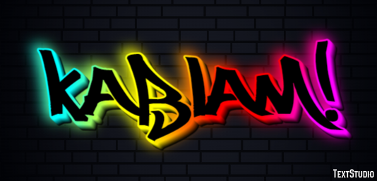 KaBlam! Effetto testo