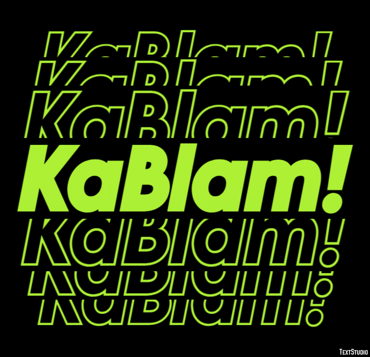 KaBlam! Text Effect