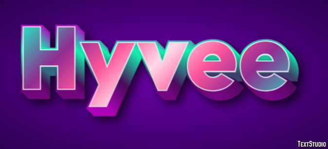 Hyvee Tekst Effect