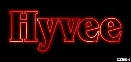 Hyvee Tekst Effect