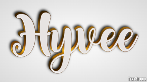 Hyvee Tekst Effect