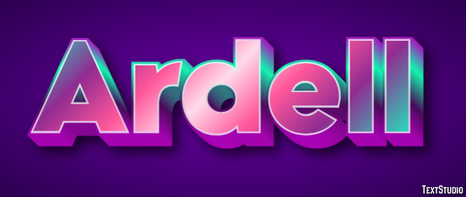 Ardell Text Effect