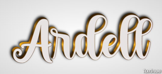 Ardell Texteffekt