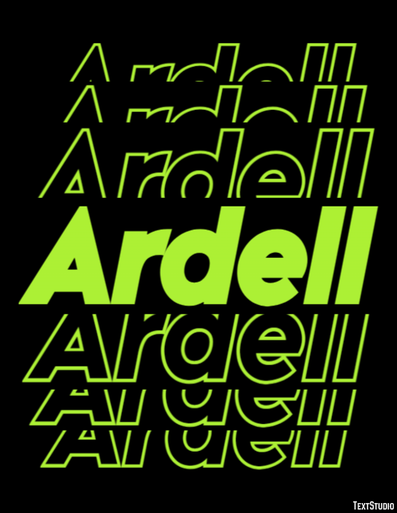 Ardell Text Effect