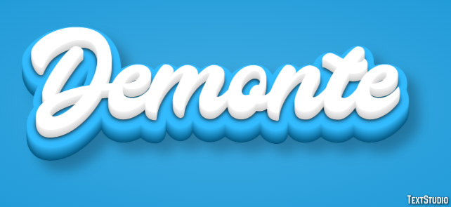 Demonte Эффект текста