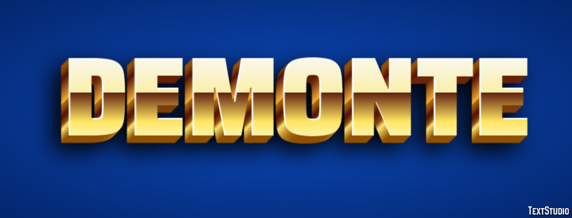 Demonte Эффект текста