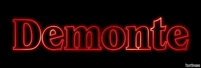 Demonte Эффект текста