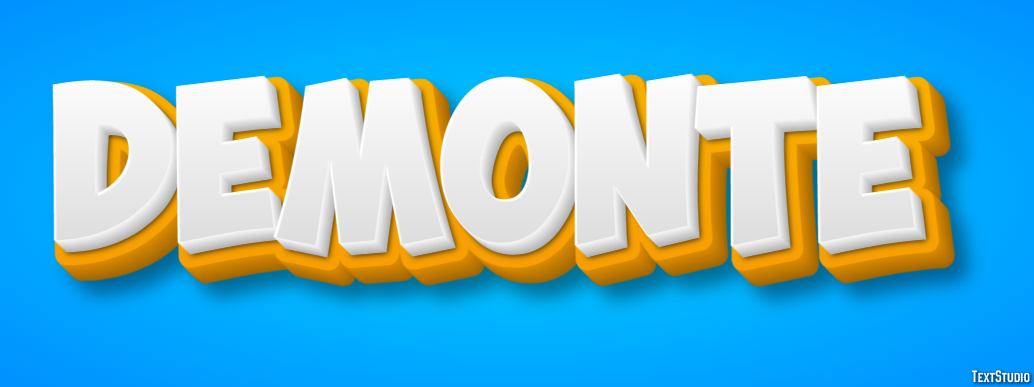 Demonte Эффект текста