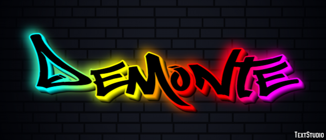 Demonte Эффект текста