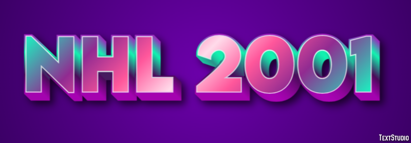 NHL 2001 Effet de Texte