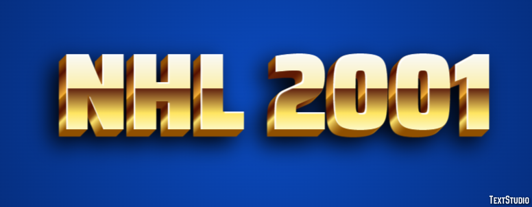 NHL 2001 Effet de Texte