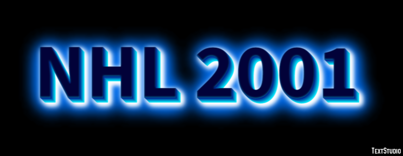 NHL 2001 Effet de Texte