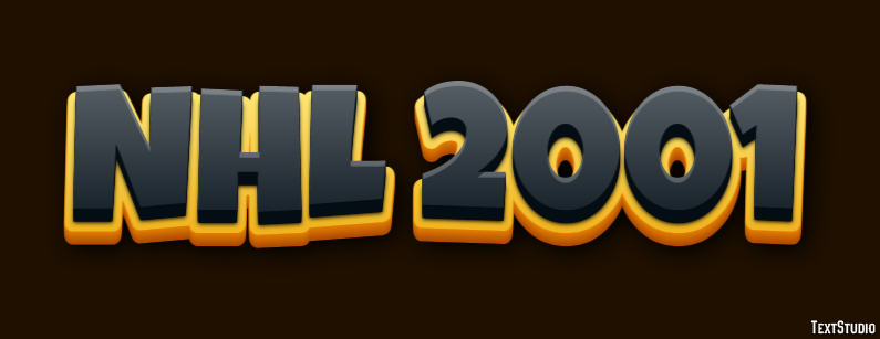 NHL 2001 Effet de Texte
