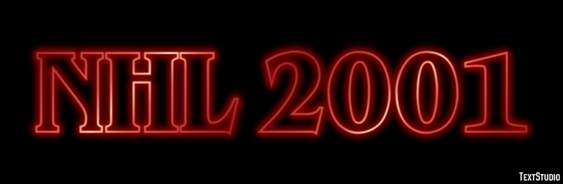 NHL 2001 Effet de Texte