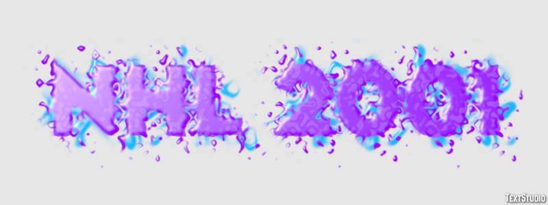 NHL 2001 Effet de Texte