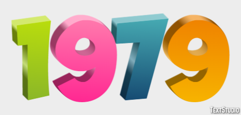 1979 Text Effect