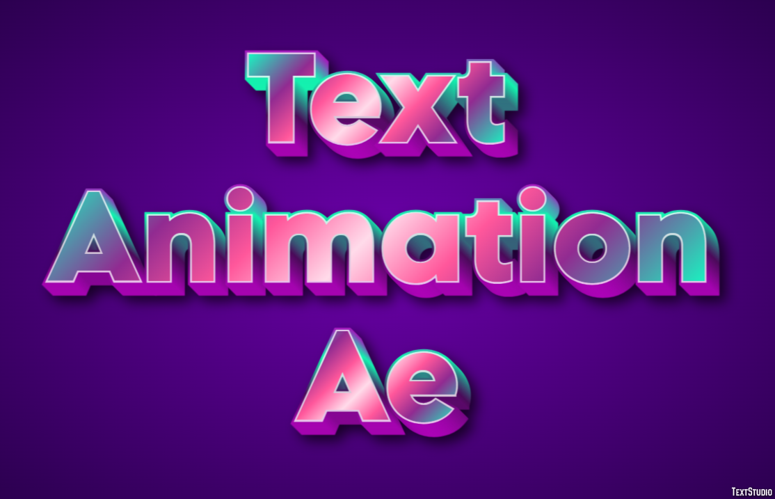 Text Animation Ae Text effect