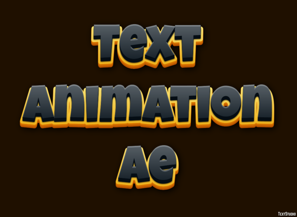 Text Animation Ae Text effect