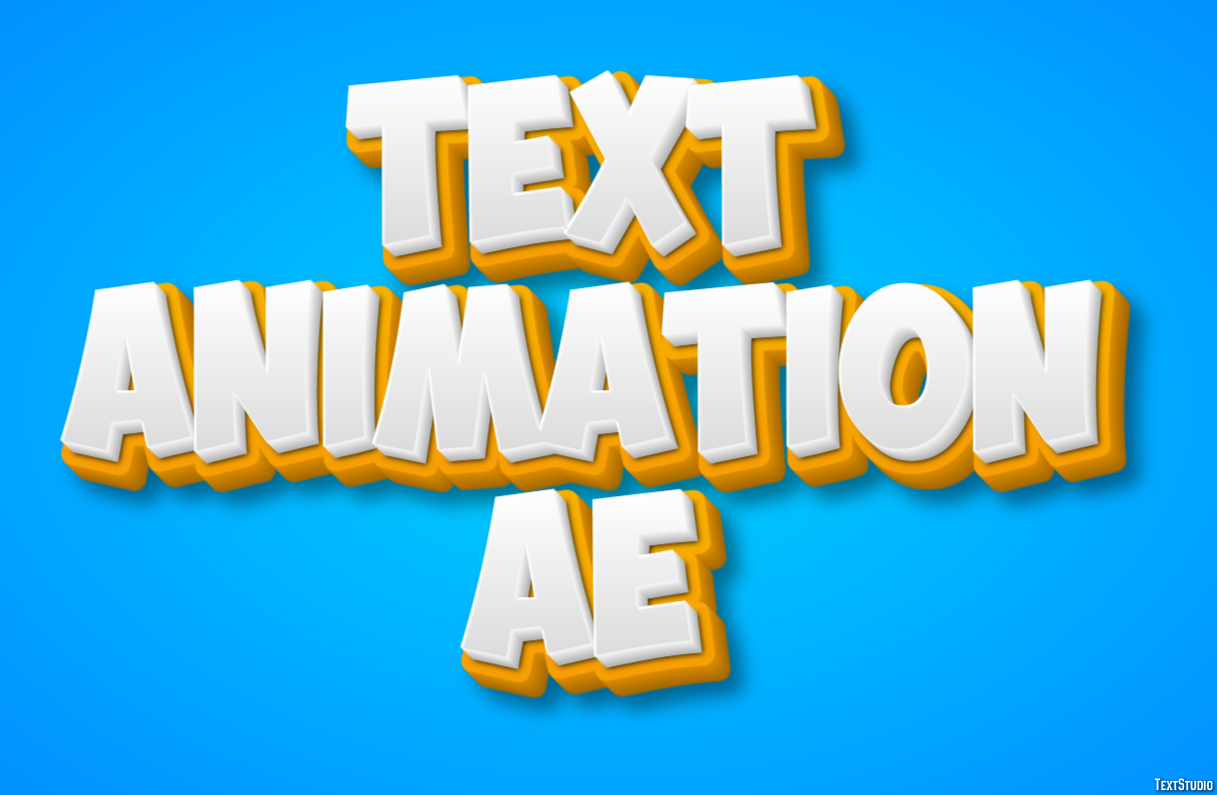 Text Animation Ae Text effect