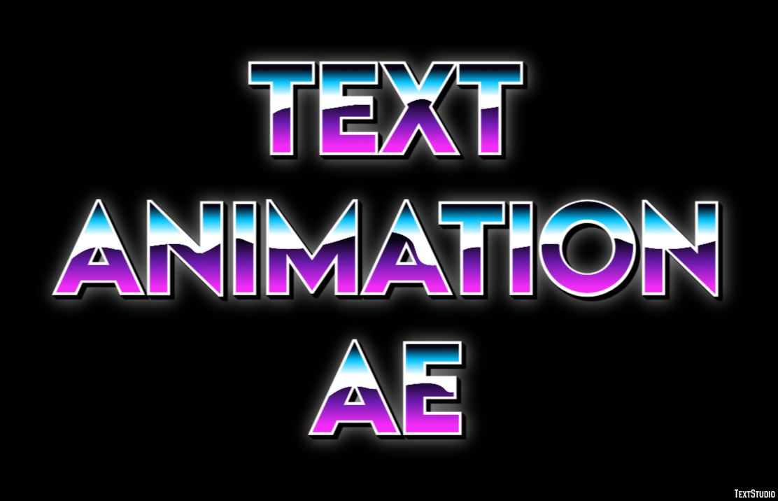 Text Animation Ae Text effect