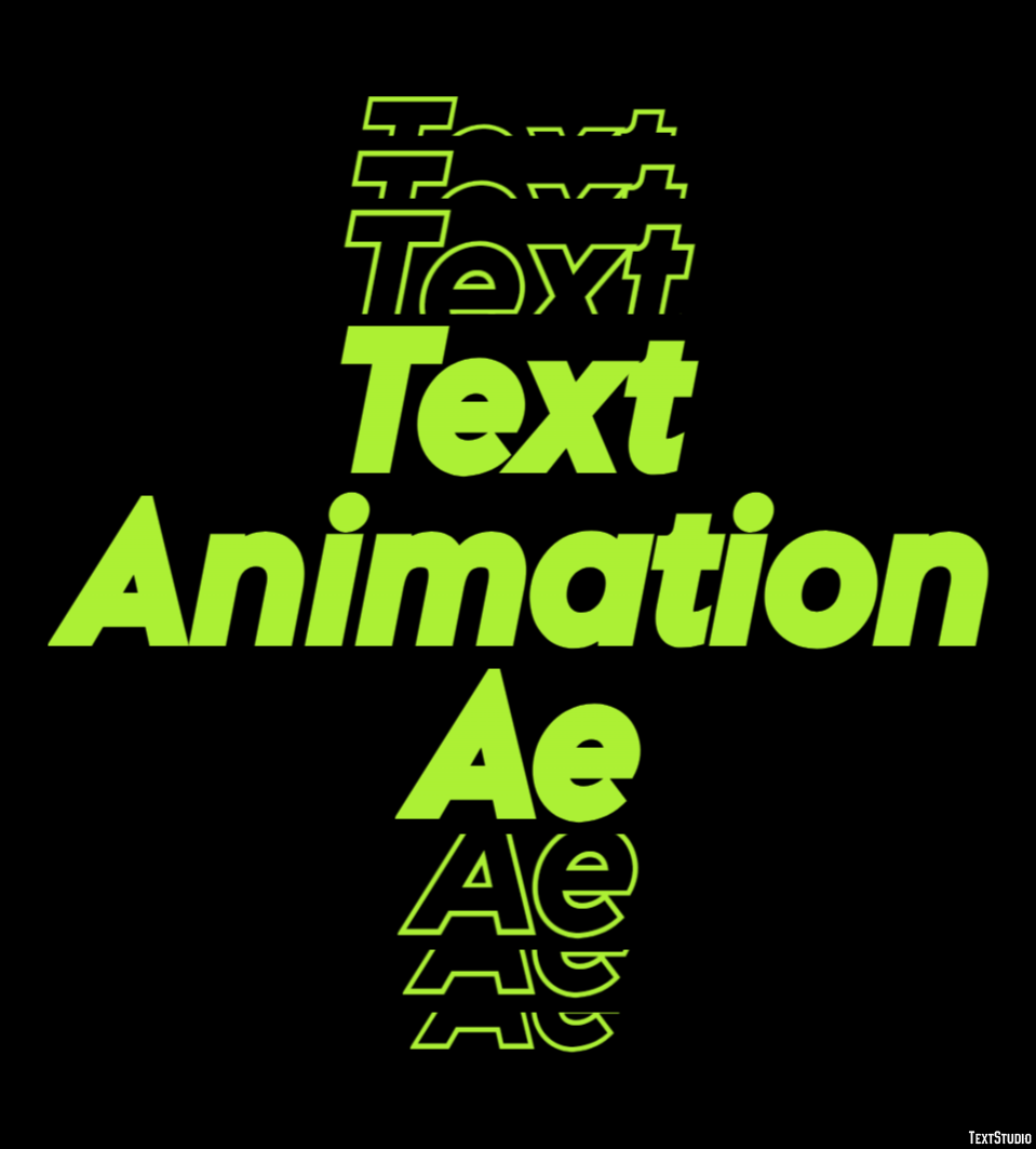 Text Animation Ae Text effect