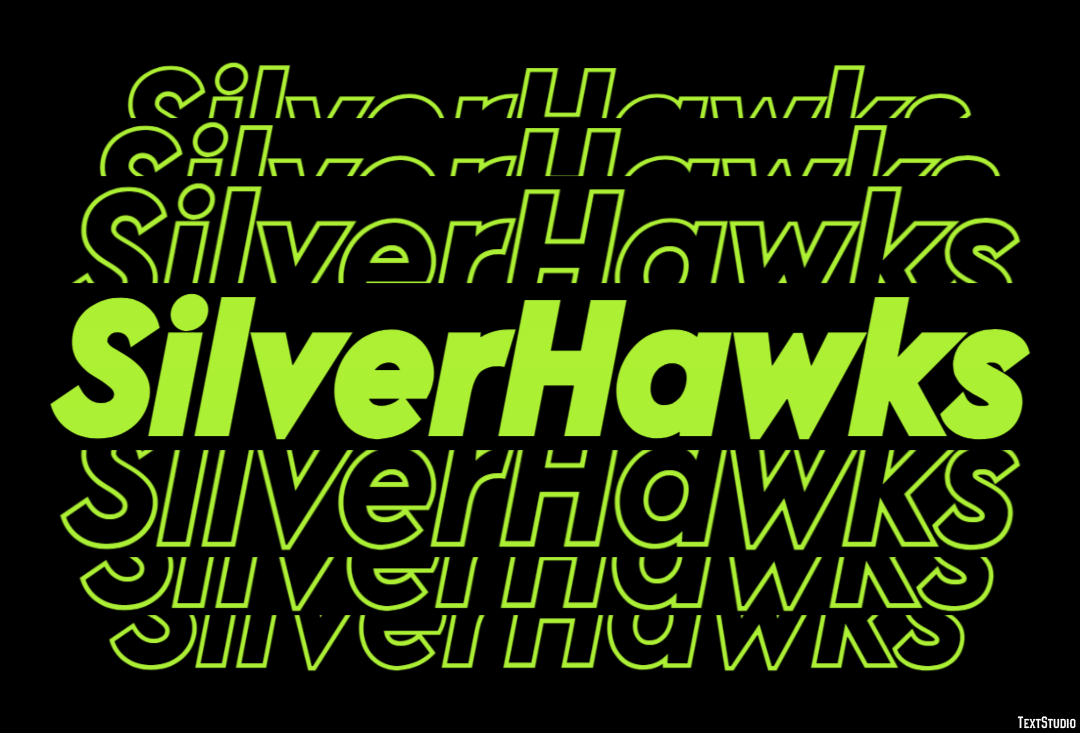 SilverHawks Efekt tekstowy