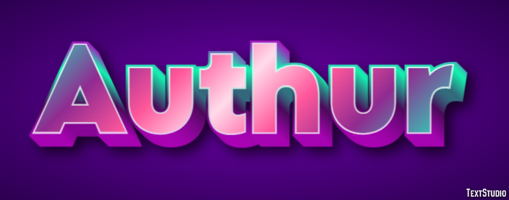 Authur Text effect