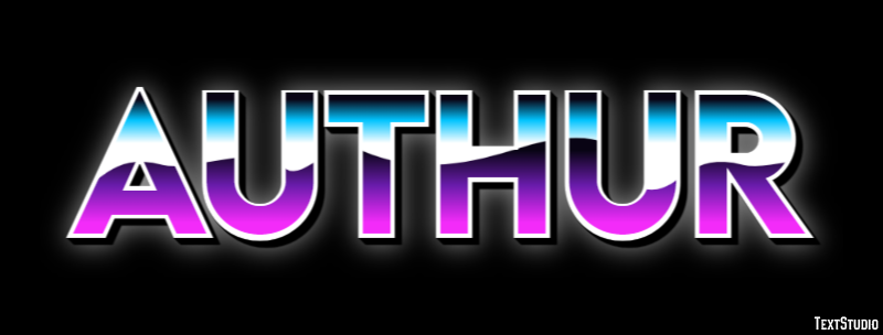 Authur Text effect