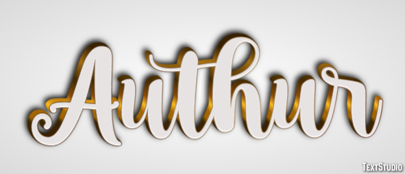Authur Text effect