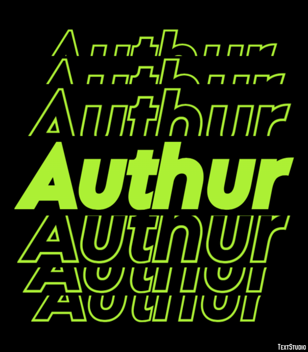 Authur Text Effect