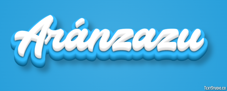 Aránzazu Efecto de texto