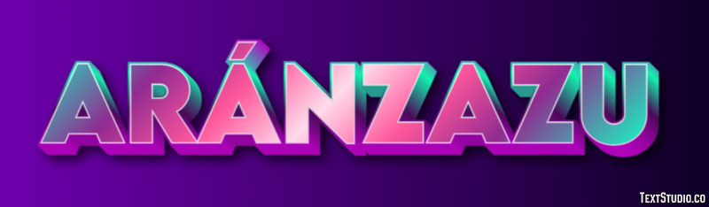 Aránzazu Efecto de texto