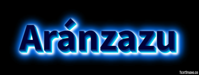 Aránzazu Efecto de texto