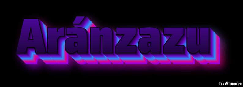 Aránzazu Efecto de texto