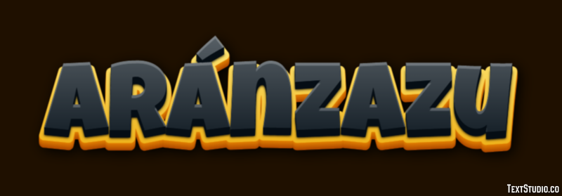 Aránzazu Efecto de texto