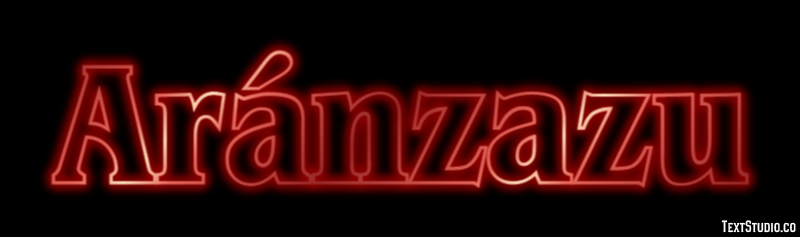 Aránzazu Efecto de texto