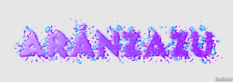 Aránzazu Efecto de texto