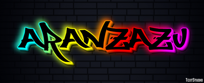 Aránzazu Efecto de texto