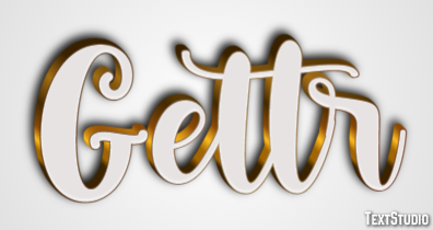Gettr Эффект текста