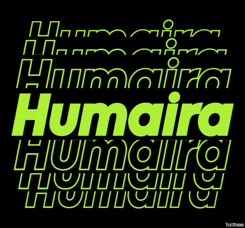 Humaira Texteffekt